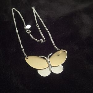 Vintage 2-tone Avon Butterfly Necklace